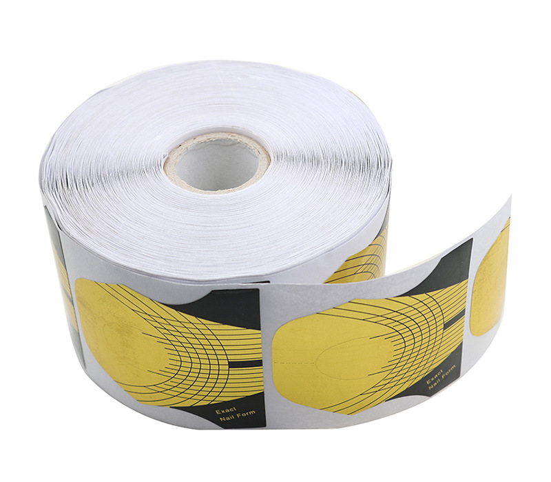 Clavo de oro soporte de papel en forma de pez fototerapia de uñas de cristal especial de uñas de alta calidad titular de papel de uñas 100/500 piezas