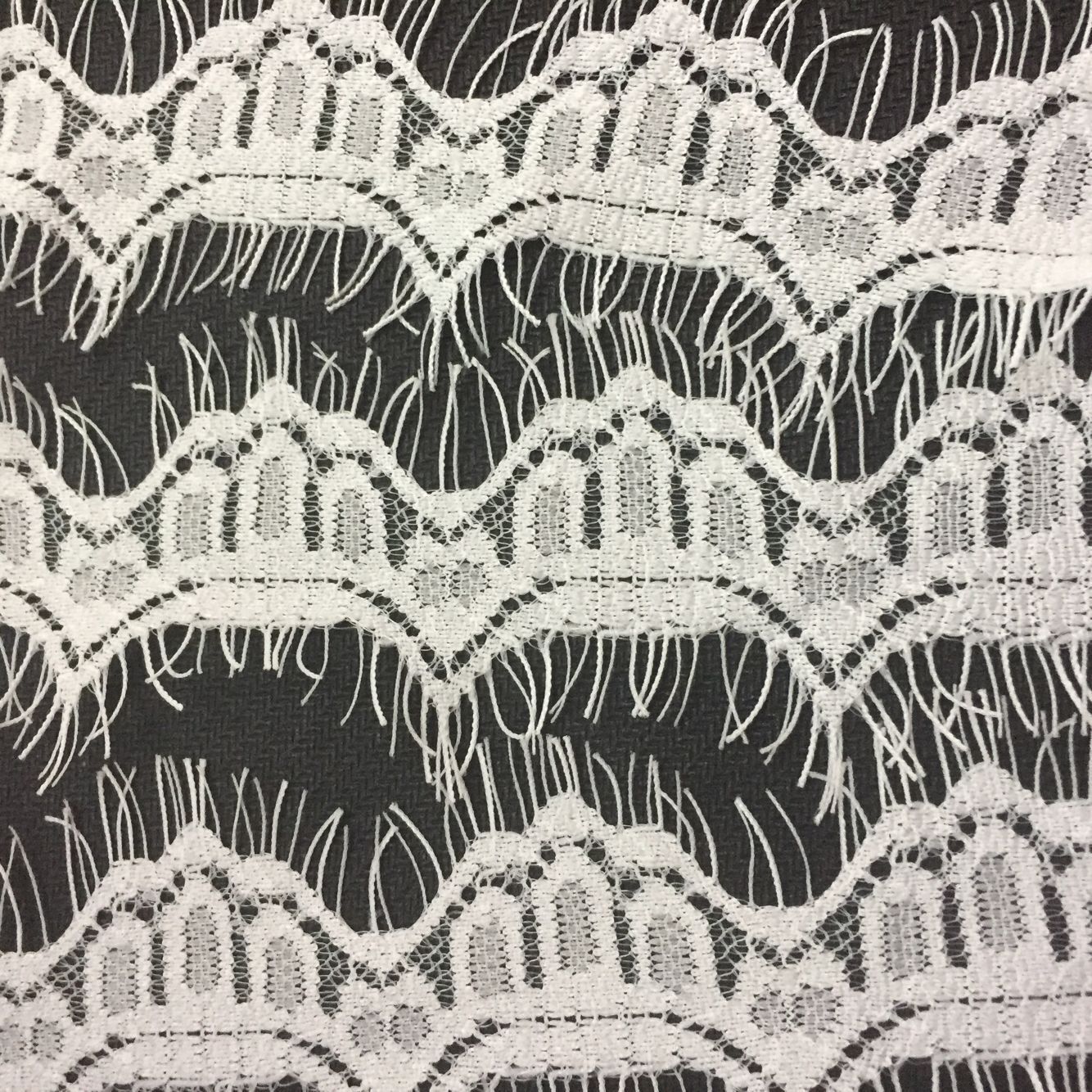 现货供应4.5公分睫毛蕾丝花边服装内衣辅料蕾丝花边【金德花边】