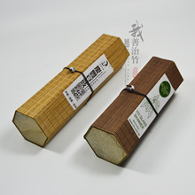 厂家直供六角竹帘盒竹丝盒竹编盒寿司盒茶叶包装盒 竹包装 热卖