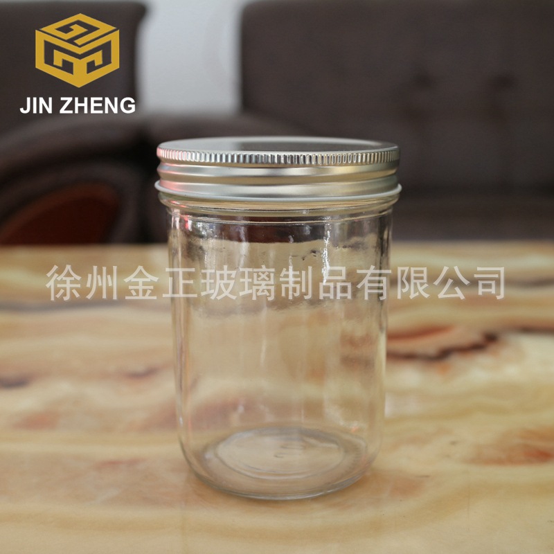 食品级鱼子酱玻璃瓶 450ml 带盖密封防漏酱菜瓶