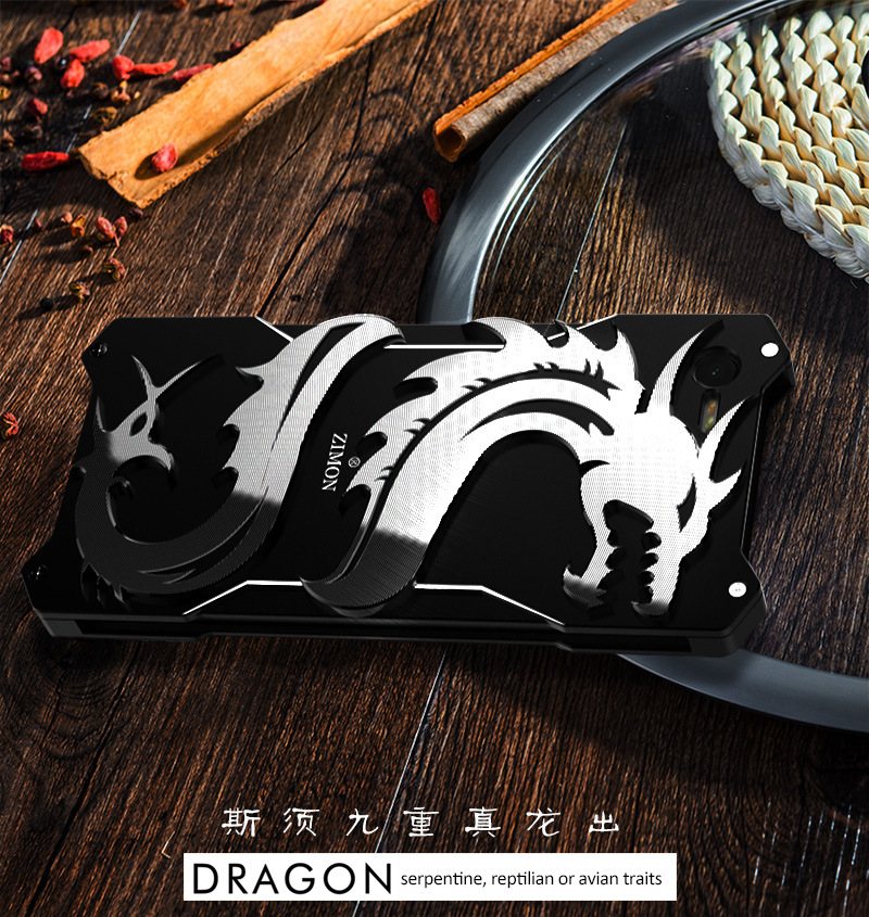 SIMON Dragon Aerospace Aluminum Alloy Shockproof Armor Metal Case Cover for MEIZU E2