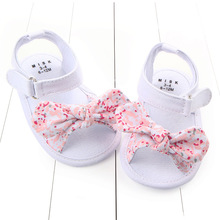 夏季新款女寶寶涼鞋 防滑學步鞋嬰兒蝴蝶結涼鞋0-1歲 0740