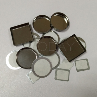 Round square glue iron eyeshadow aluminum plate bottom iron magnet plate magnetism special sticky spot
