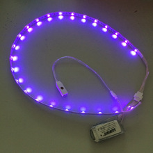工厂直销 新款 USB充电鞋灯 电阻 RGB 七彩  耐折 11模式