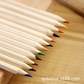工厂生产彩色铅笔 短款3.5英寸彩色铅笔 木质彩铅 指定色笔可印字