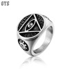 Ring stainless steel, retro accessory, wholesale