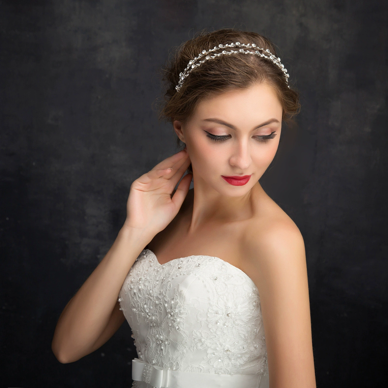 Свадебные аксессуары для волос повязка для волос свадебный головной убор свадебное платье аксессуары для волос Европа и США Ретро простая Внешняя торговля трансграничная Amazon