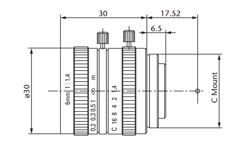日本原装进口MORITEX茉丽特 CCTV镜头ML系列 ML-0614工业镜头