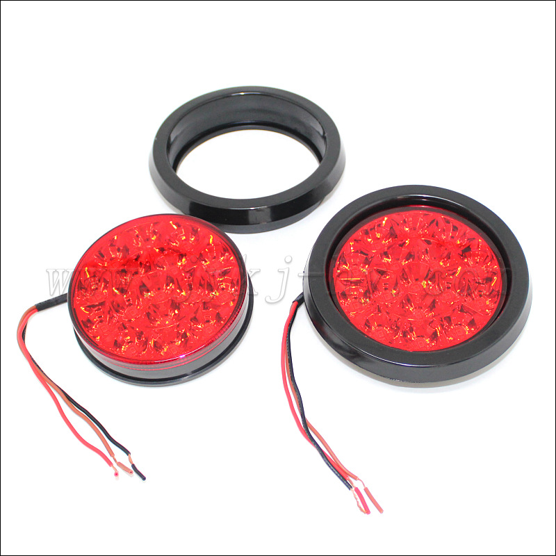12V 24V Car Truck High Brightness LED Flash Brake Bulb Rear Fog Light DriVing Tail Light 4inch