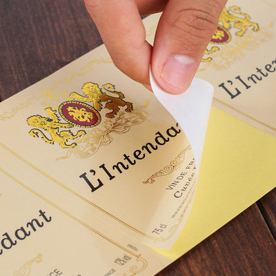 Adhesive labels Customized colour PVC transparent Label printing colour Self adhesive Bottle stickers customized