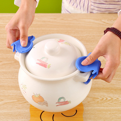 Butterfly shape kitchen Anti scald heat insulation Bowl clip non-slip Microwave Oven oven Anti scald
