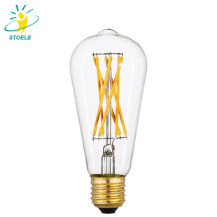 ST64LEL LABLEM BUMAD E27 Edison Bulb A60Led Bulmes Bulb Factory Прямые продажи оптовые продажи