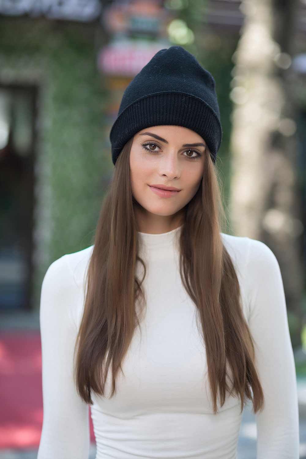 Cashmere solid color knitted hat  NSTQ21384