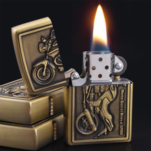 JT6209 Jiantai Kerosene Engine Windproof Metal Creative Retro Grinding Wheel Open Flame Cigarette Lighter Smoking Accessories Direct Sales