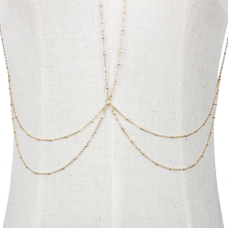 16g Weight Necklace Classification Travel Occasion Women'S Gender Bohemian Style Gold, Silver Color New  Multi-layer Tassel Body Chain Wholesale Nihaojewelry 8