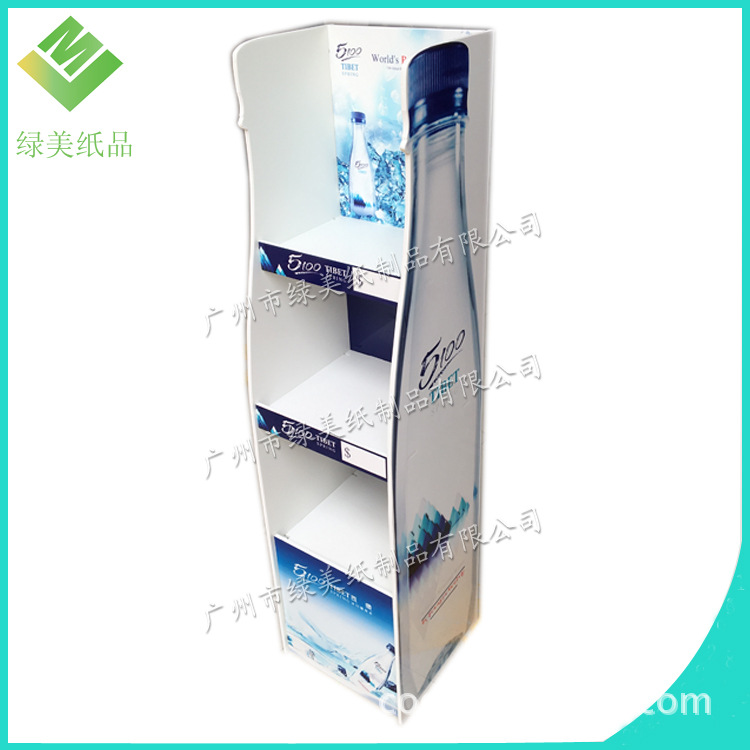 落地式拆装饮料陈列架高密度pvc安迪板展示架