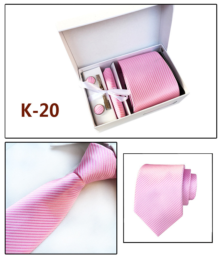 Factory Wholesale Men's Tie Spot Gift Box 6 Pieces Set Team Necktie Business Formal Wear Tie display picture 20