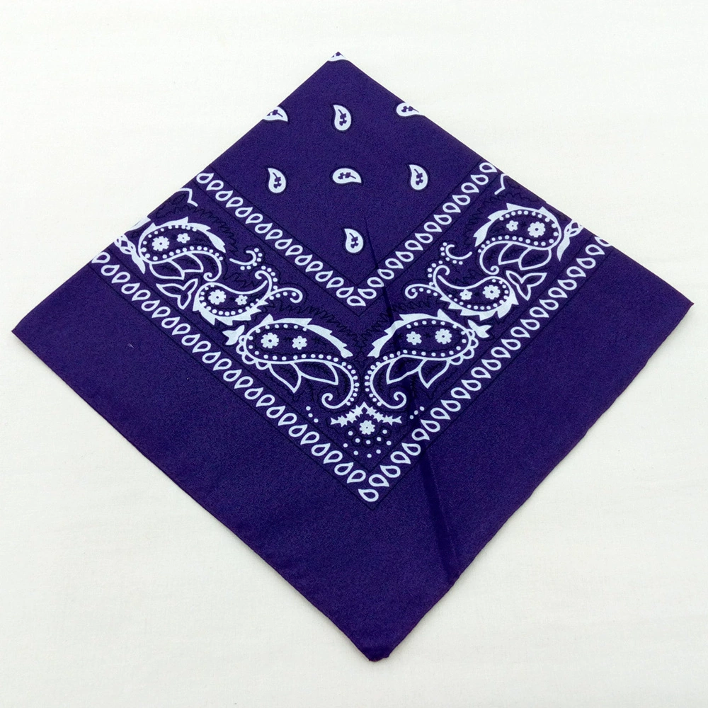 Headscarf, polyester 55 cm, paisley vortex print, one size (multi-color)