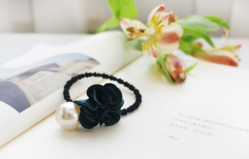 Korean Flower Rubber Band Hair Band Korea Bamboo Hair Rope Wholesale display picture 7