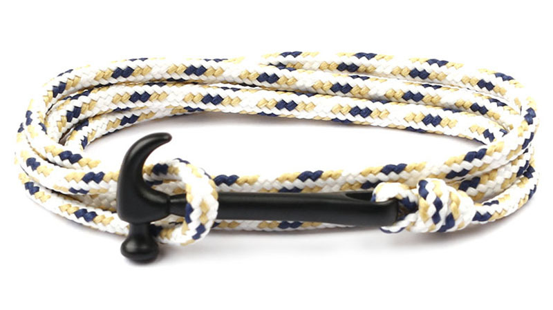 10g Weight Bracelets Classification Alloy, rope Chain Material 1 Piece Quantity Holiday, Daily, Street Occasion Alloy, rope Material Shark Pattern Men's Gender Layered Design Casual, Simple Style Style Casual Simple Style Shark Alloy Rope Layered Men's Bracelets Men's Chain Bracelets 33