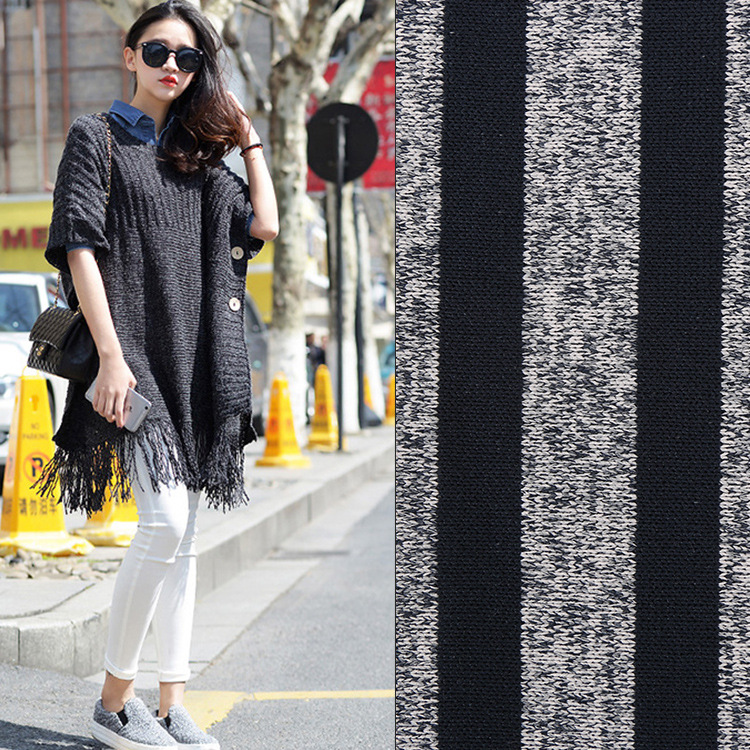 厂家直供全涤纬编粗针双染起绒布 运动服家居服装针织面料