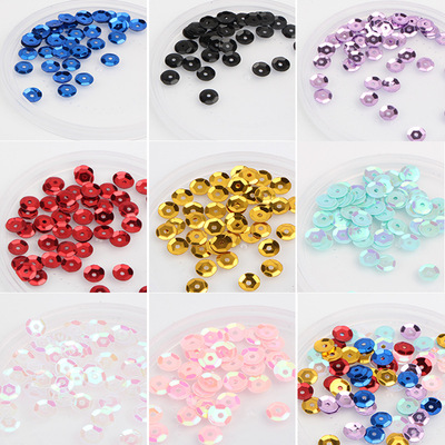 DIY Handmade jewelry Hair accessories Material Science Clothing and shoes accessories 6mm laser Bump Sequins Sequins 10 gram