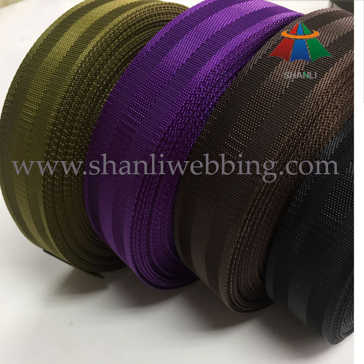 38mm*1.2mm仿尼龙斜纹坑纹织带 涤纶箱包背包带织带 轮胎纹织带