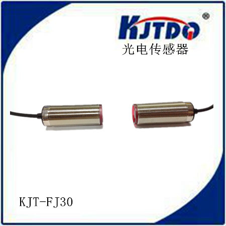 KJTDQ/凯基特 光电传感器M30对射三线PNP常开24V光电开关