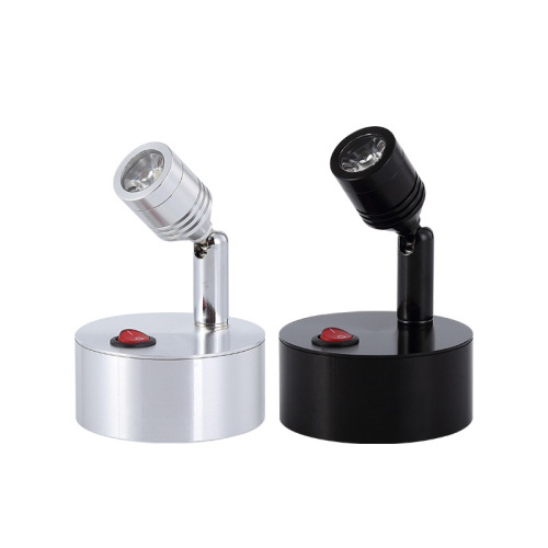 LED battery-powered spotlights, wireless battery, jewelry display counter, display emergency colorful mini 1W 3W wedding celebration spotlights