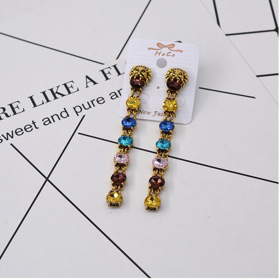 retro trend earrings pearl