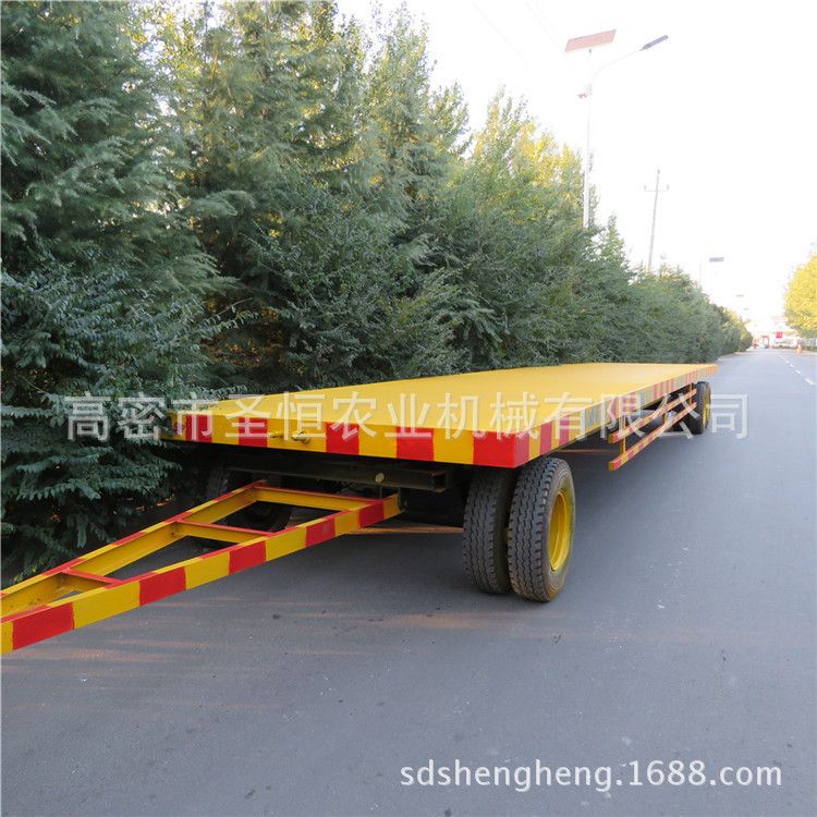29吨加长平板拖车 牵引式平板车载重大 集装箱运输拖车 质量保证