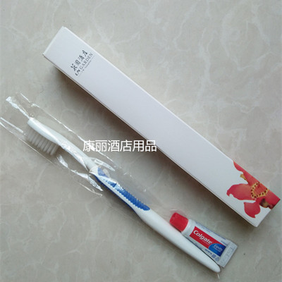 hotel Disposable supplies Teeth 5g Colgate toothbrush Two-in-one suit hotel Toiletries customized