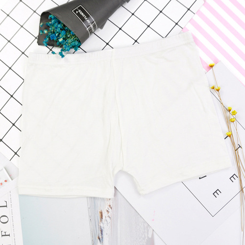 Solid color simple white skin black anti-exposure spring and summer women's safety pants mid-waist modal leggings dropshipping