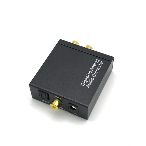 Digital-to-Analog Audio Converter Upgraded Version with 3.5mm Headphone Jack and Coaxial Audio Decoder