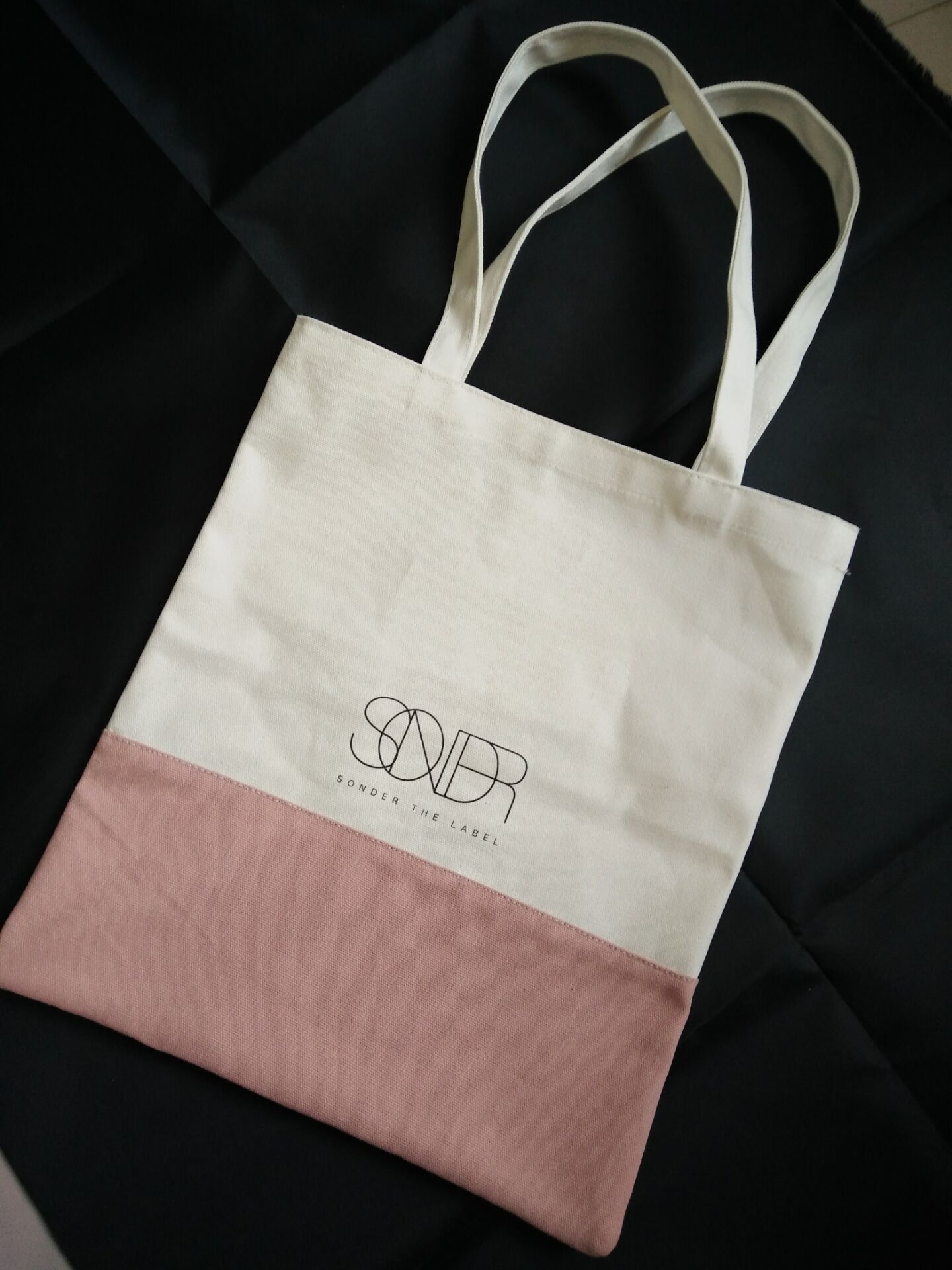 Primavera y verano ulzzang bolso de hombro bolsa de lona de las mujeres estilo japonés bolso de estudiante fresco bolsa de lona de costura