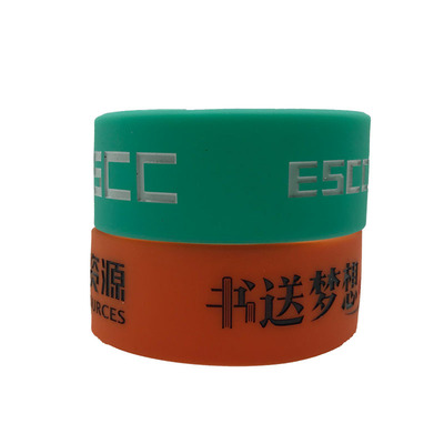 Silicone Wristband silica gel customized motion Bracelet goods in stock printing logo Lettering rubber Hand ring Wrist band