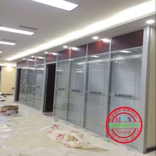 雅安、自贡、达州定制双玻隔断高隔墙 热销工程铝合金玻璃高隔墙
