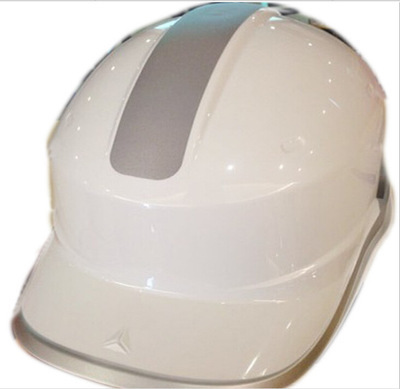 供应代尔塔102029高端版ABS白色Y型下颏带安全帽 防撞安全帽