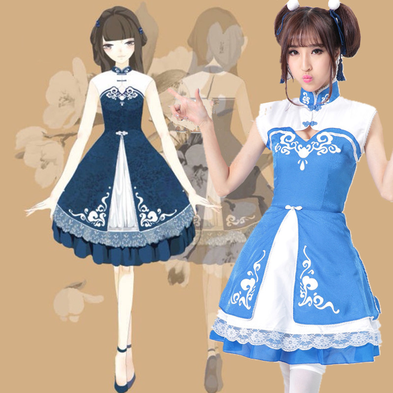 精致刺绣梦幻洋装：Cosplay新款 云照笺精品 中华风lolita洛丽塔汉服