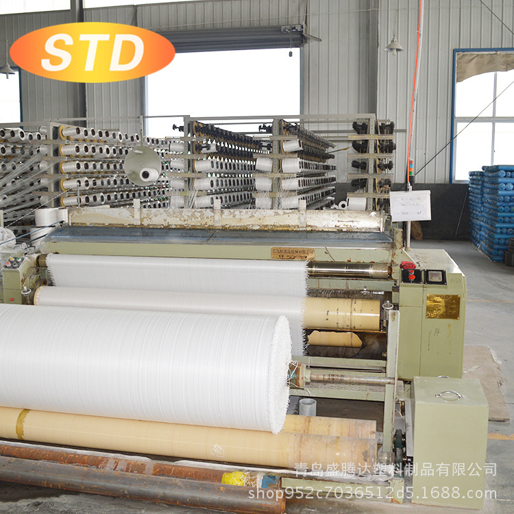 织布车间防雨防晒塑料篷布 生织编织布 双复合塑料编织篷布