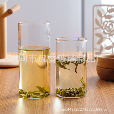 Factory wholesale Straight Glass Water cup Juice Cup Breakfast Milk Cup Thick glass 300ML