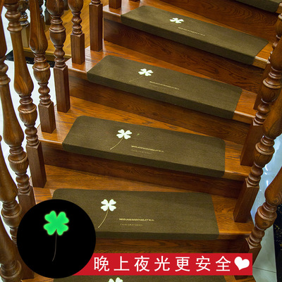 跨境代发创意家居楼梯垫踏步垫地垫地毯台阶贴免胶自粘防滑垫|ru