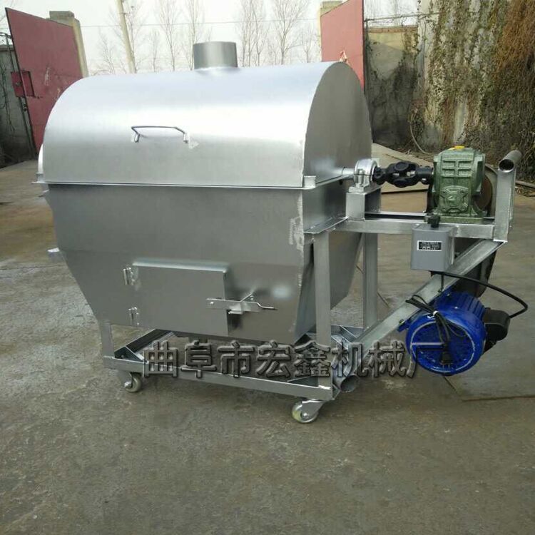 淮安各种规格炒货机 电加热不锈钢滚筒炒锅