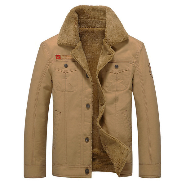 Plush and thickened cotton wash jacket in autumn and winter