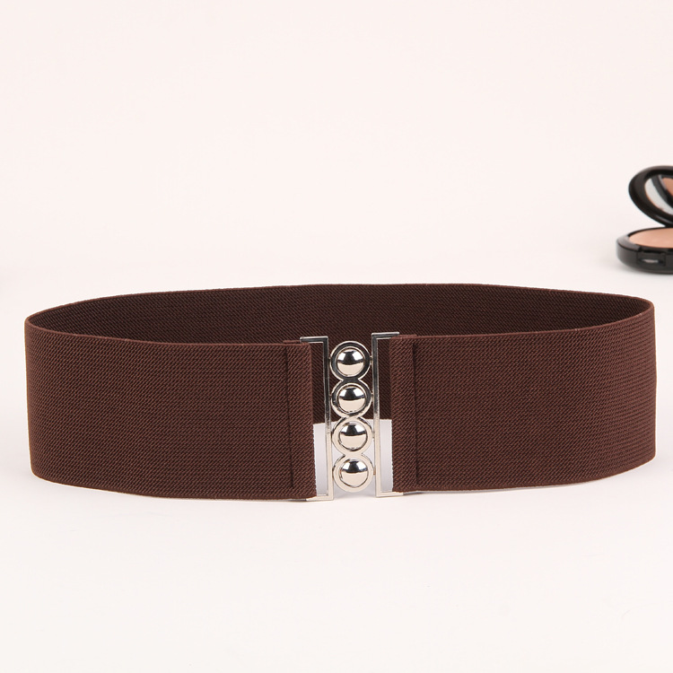Basic Simple Style Solid Color Alloy Cloth Women's Woven Belts display picture 3