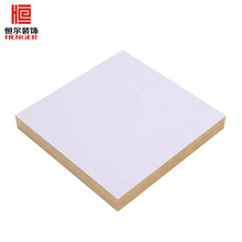 廠家批發 單面白色三聚氰胺貼面密度板裝飾生態板免漆板材MDF
