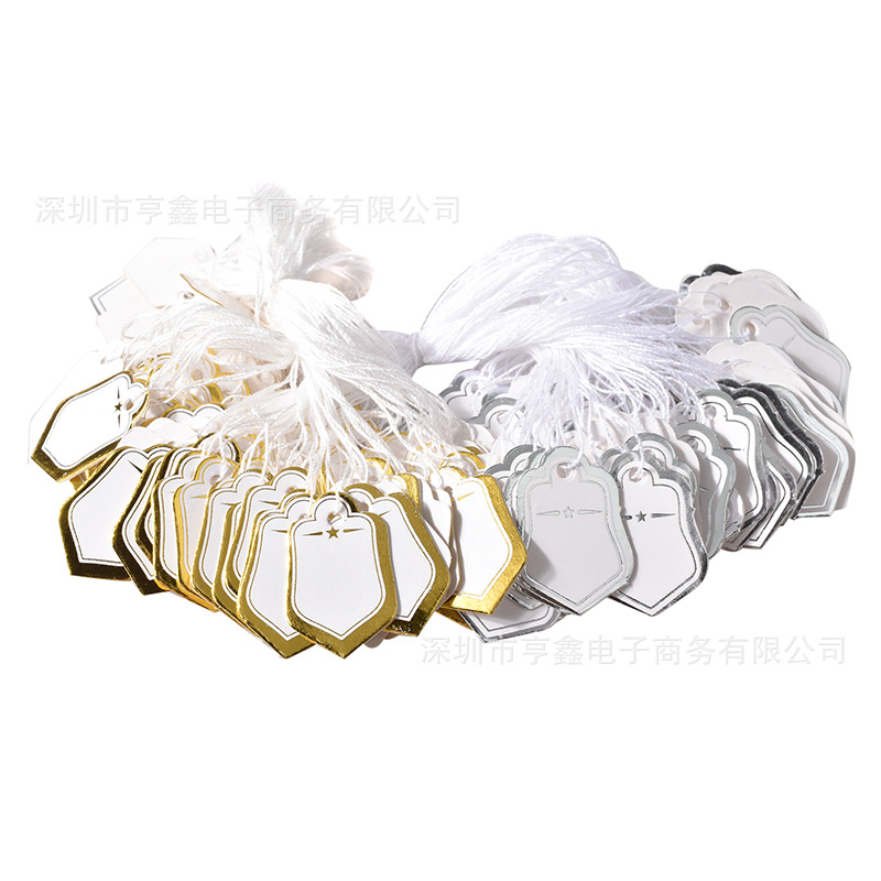 菱形金银星星价格标示吊价牌（500pcs 1包）