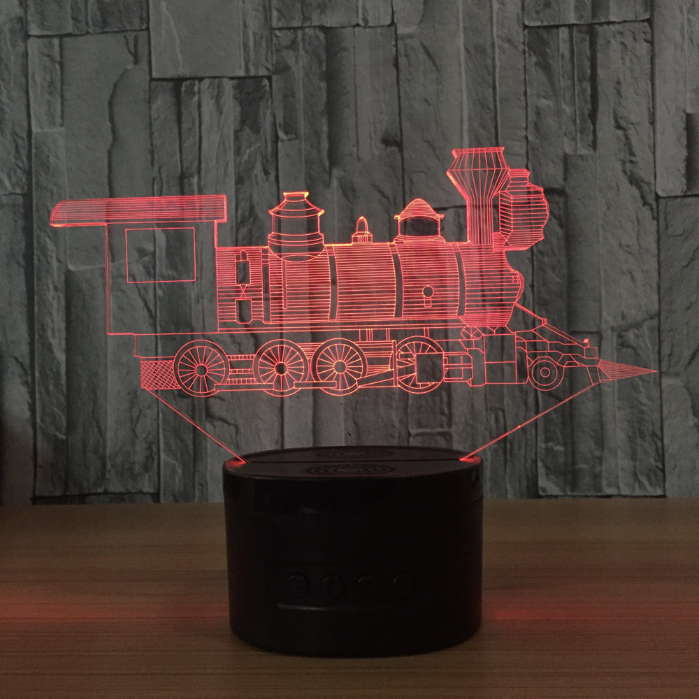 遥控触摸七彩 3D灯 创意礼品台灯 led灯小夜灯