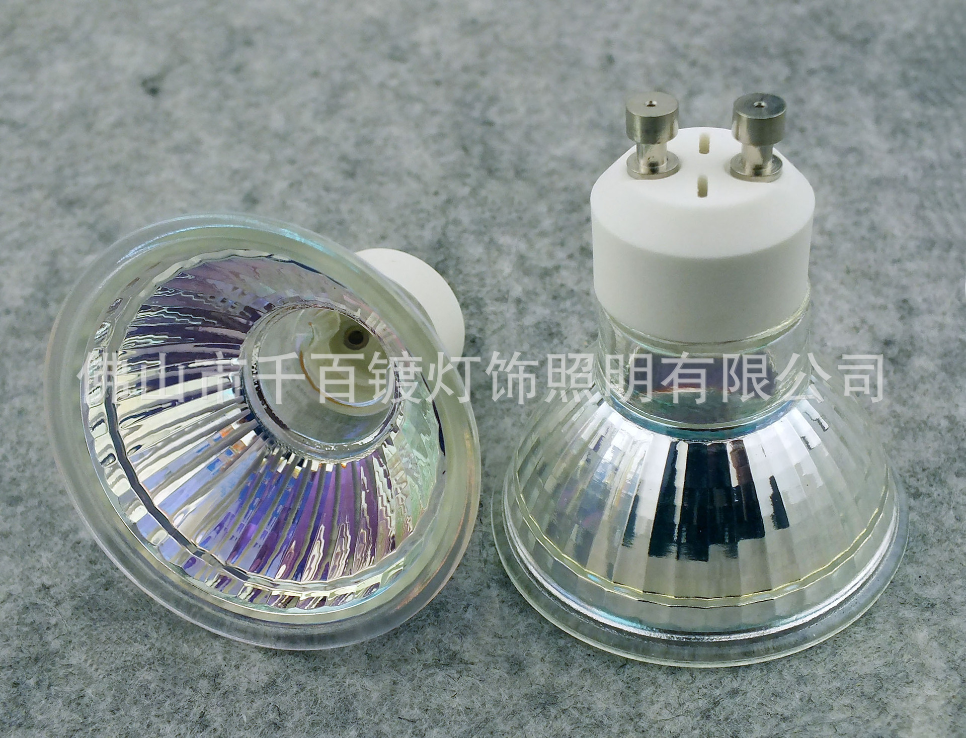 GU10外壳，GU10灯杯，40台阶玻璃灯杯，加铝件散热可做5W-7W|ms