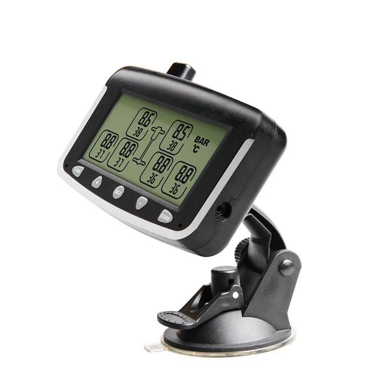 Truck, Bus, Fire Truck Tpms Tire Pressure Monitor 6-Wheel Internal and External Digital Display Universal Tire Pressure Sensor